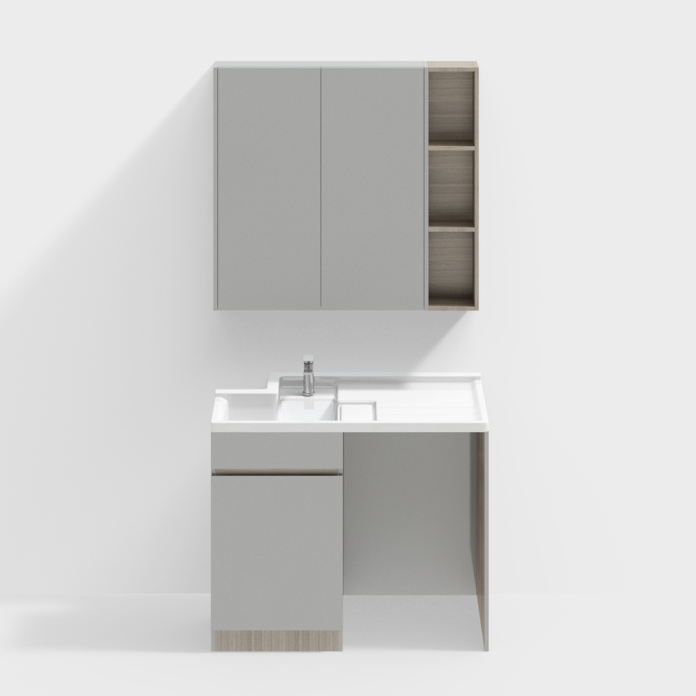 Комбинированный санитарный шкаф