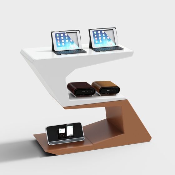 Estante de exhibición de vitrina moderno