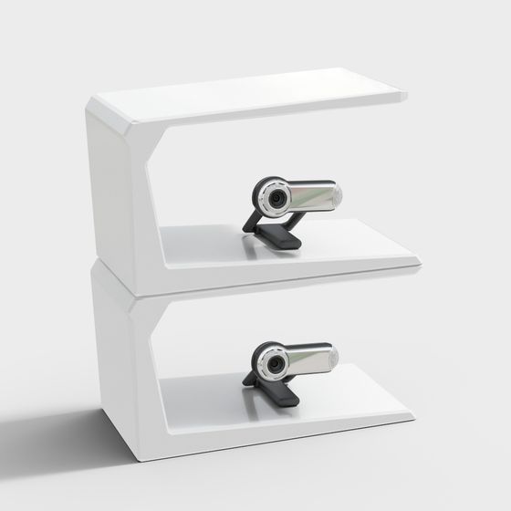 Dual-Layer Camera Display Stand 3D model