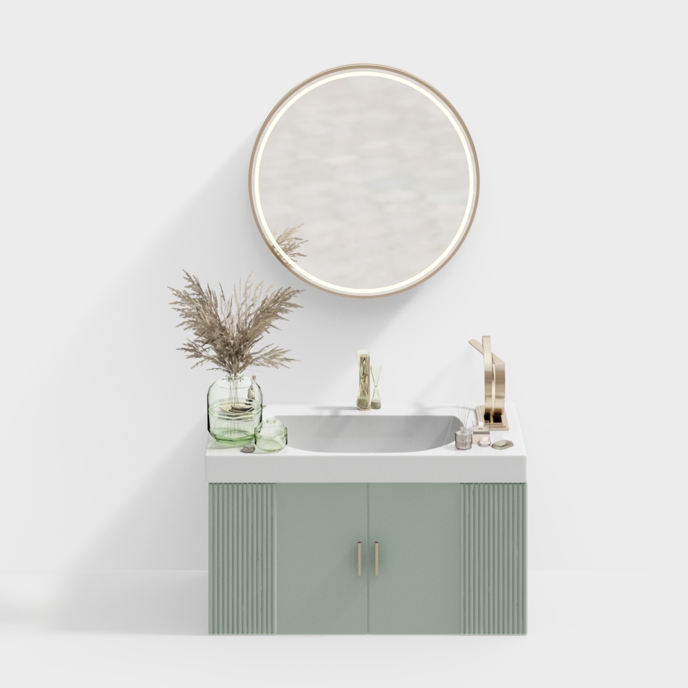 Nordic bathroom Cabinet