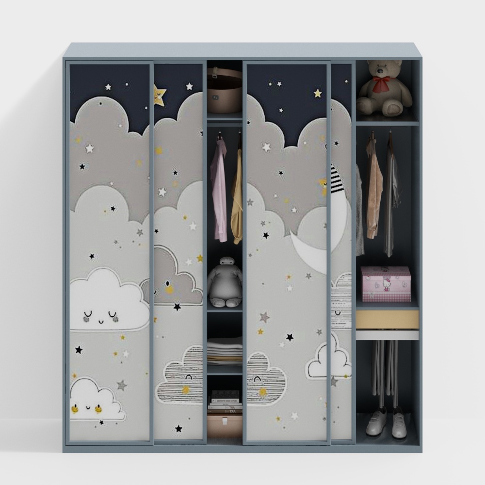 Moderne Kinderkleiderschrank-Muster