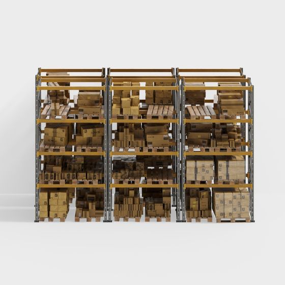 Brown Modern Storage Shelves for Home Organization
