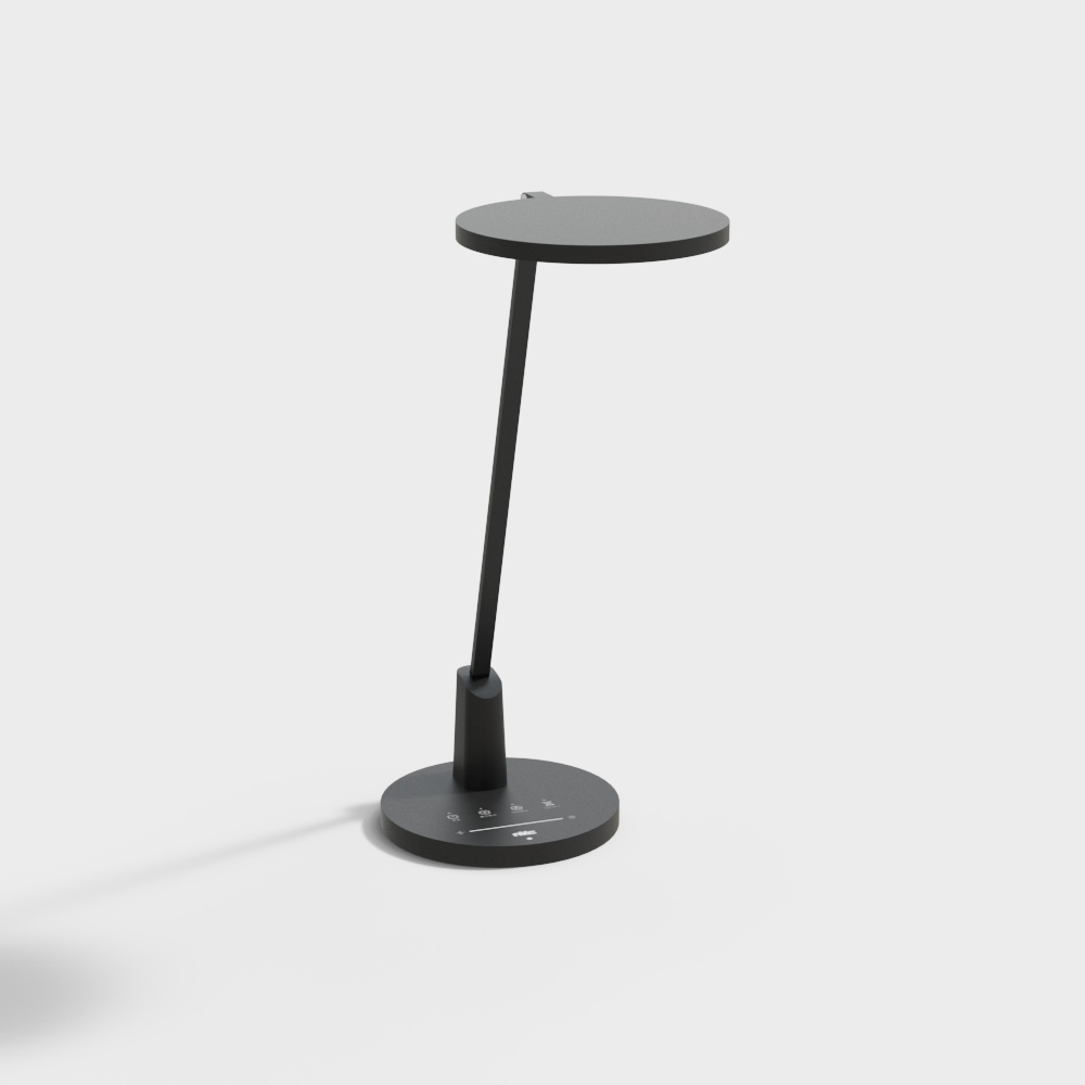 Urban Side Table 3D Model – Matte Black Metal Design