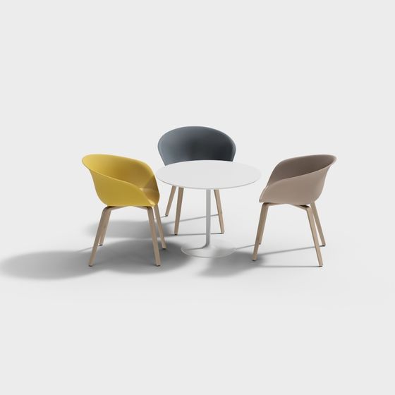 모던한 라운지 테이블과 의자