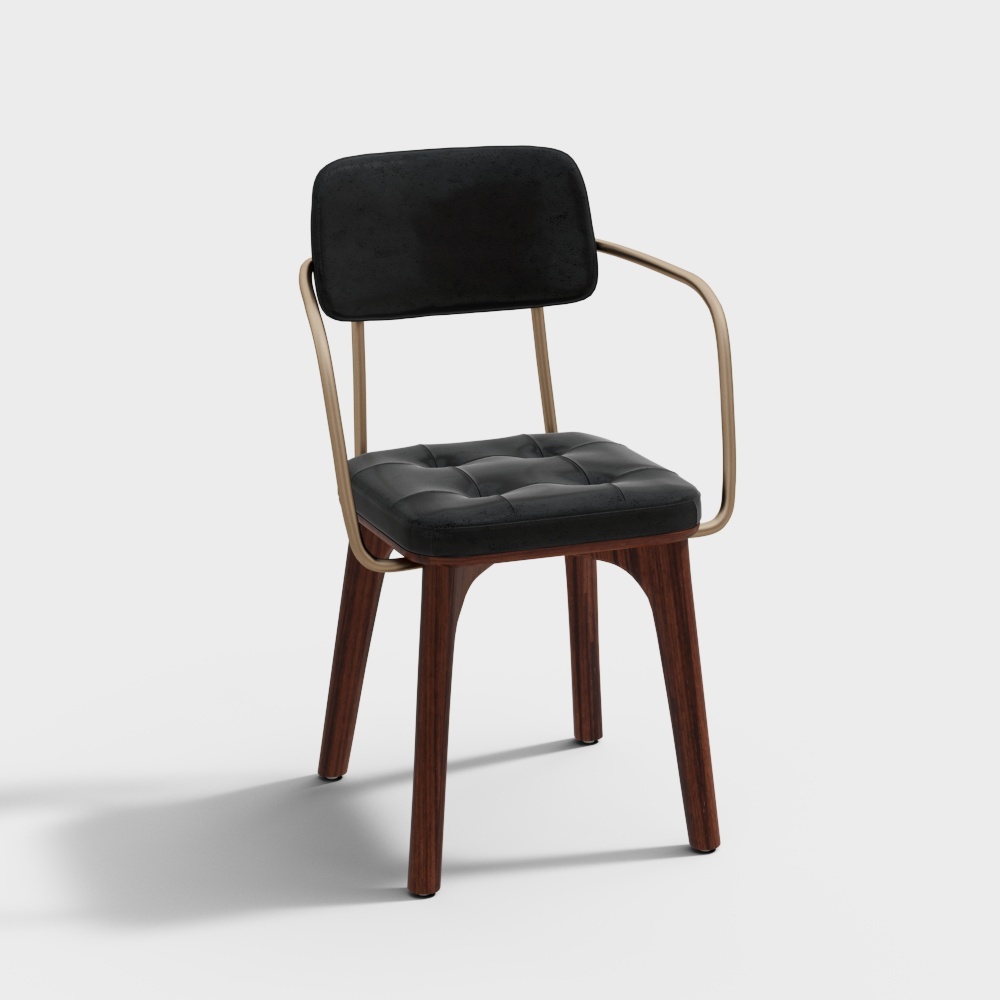 Nordic wrought iron lounge chair