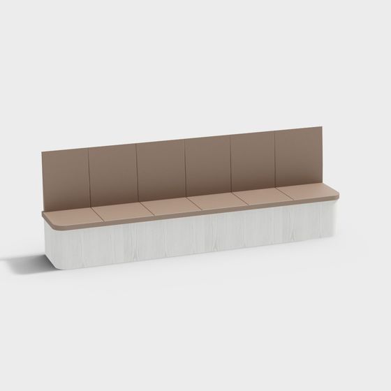 Stylish Urban Bench 3D model