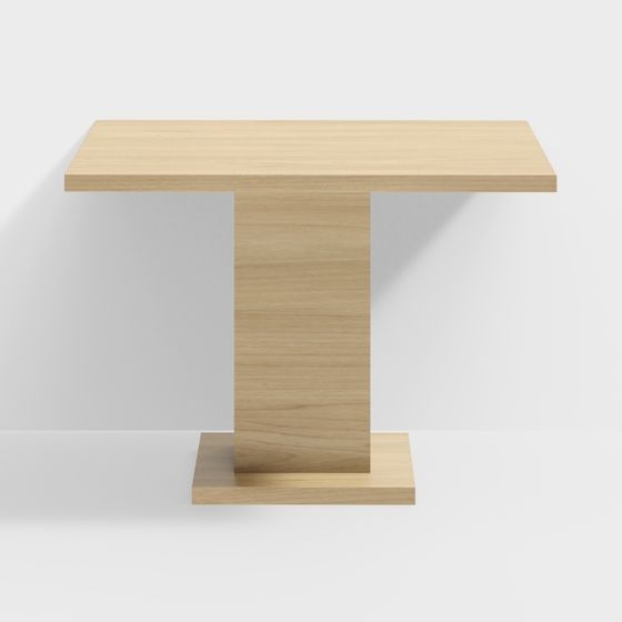 Modern T-Shaped Table 3D model