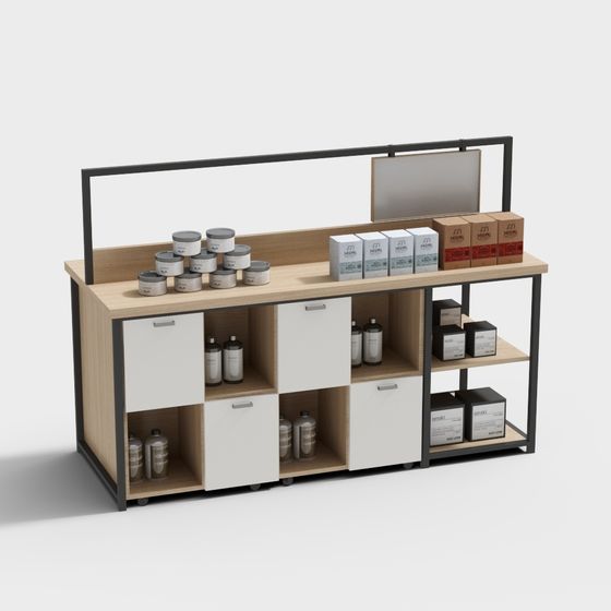 Stylish and Practical Shelf 3D Model for Creative Spaces