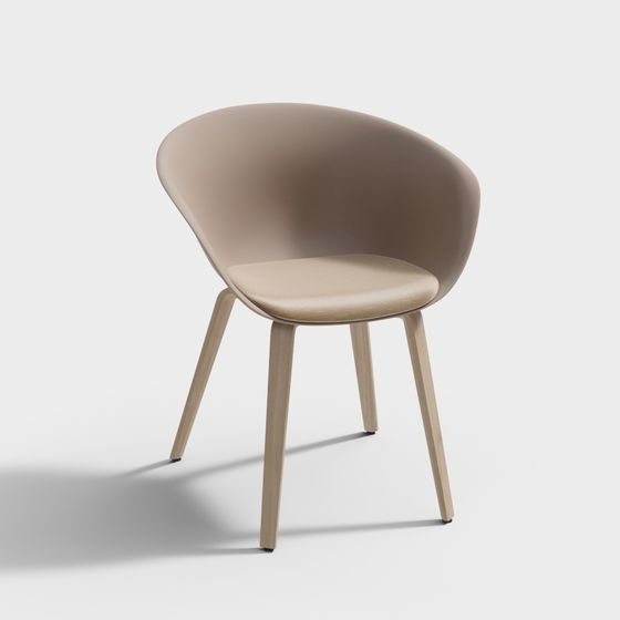 Elegant Modern Minimalist Chair 3D model