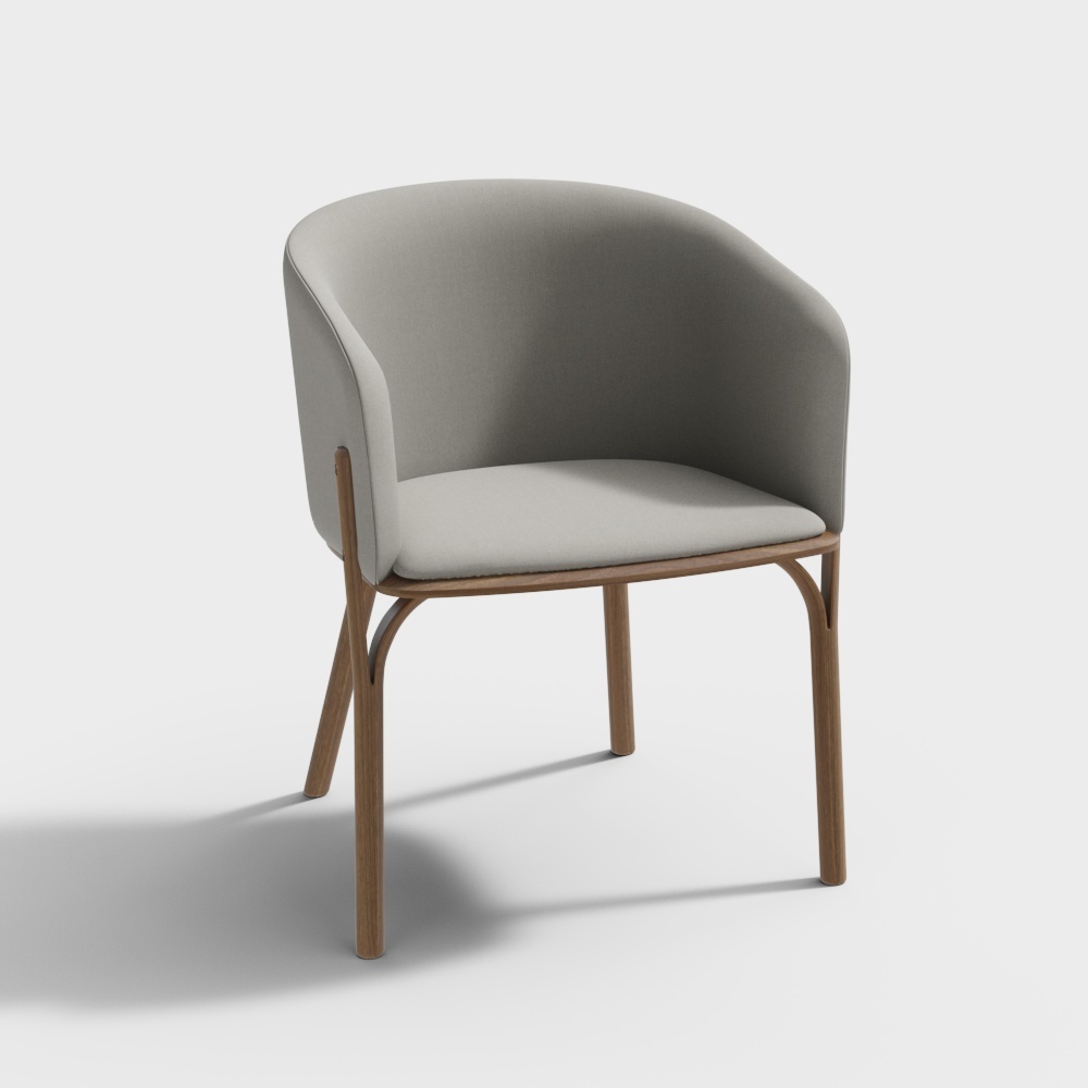 현대적인 카페 베이지 라운지 의자