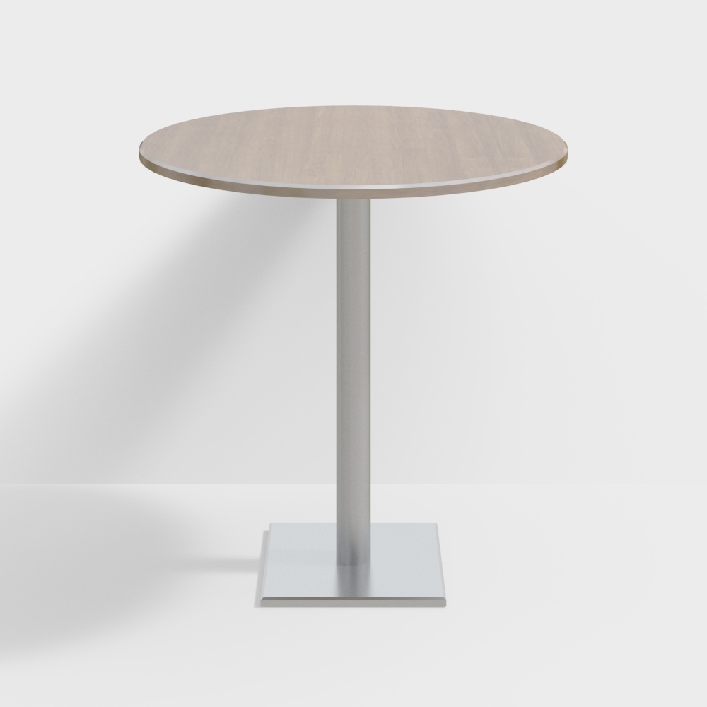 Bàn tròn giản dị trong quán cà phê hiện đại