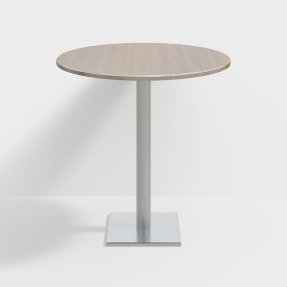 Bàn tròn giản dị trong quán cà phê hiện đại