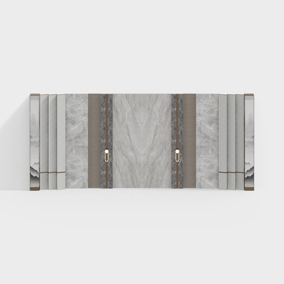 Origami Door 3D model