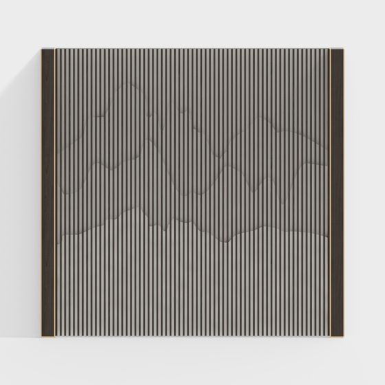 Striped Mountains 3D model for Creative Projects