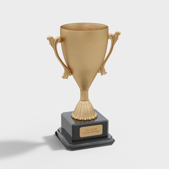 Elegant Trophy 3D model for Celebrations