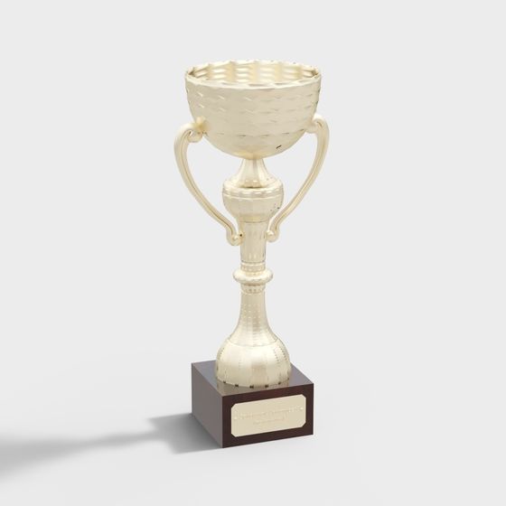 Elegant Trophy 3D Model for Celebrating Victory