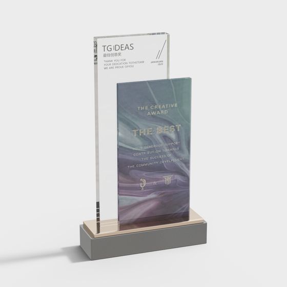 Creative Trophy 3D Model