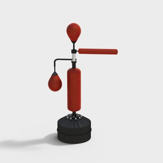 Dynamic Punching Bag 3D model for Fitness Environments
