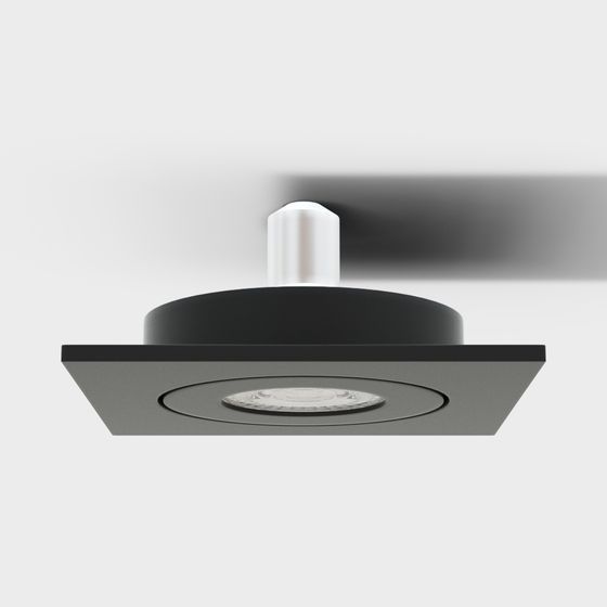 Stylish Embedded Recessed Light 3D model for Modern Spaces