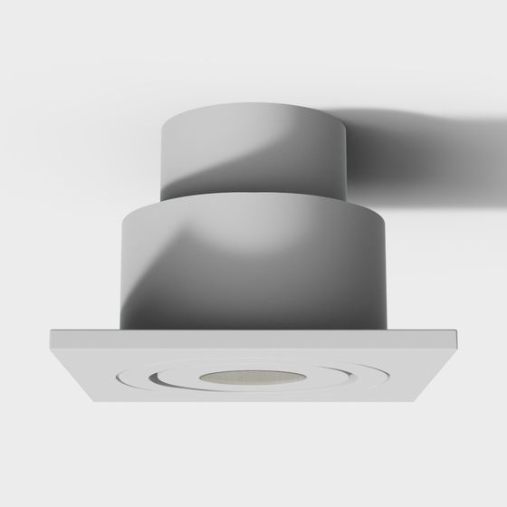 Elegant Embedded Light Fixture 3D model for Modern Spaces