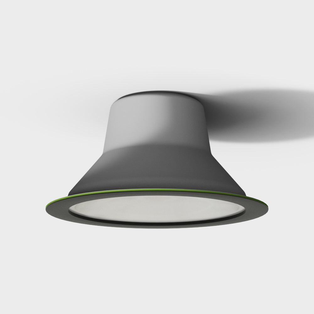 現代の埋め込み式シングルヘッドブラックシリンダースポットライト