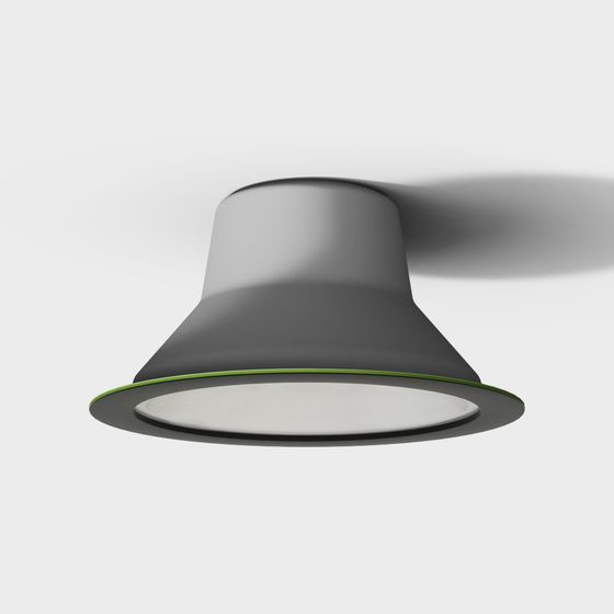 現代の埋め込み式シングルヘッドブラックシリンダースポットライト