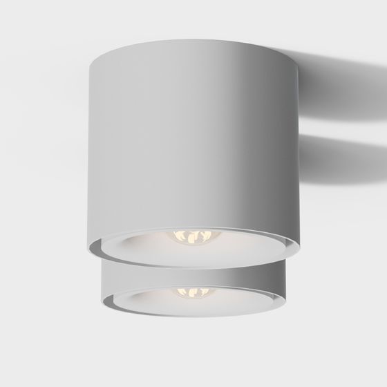 Minimalist Cylinder Light 3D model