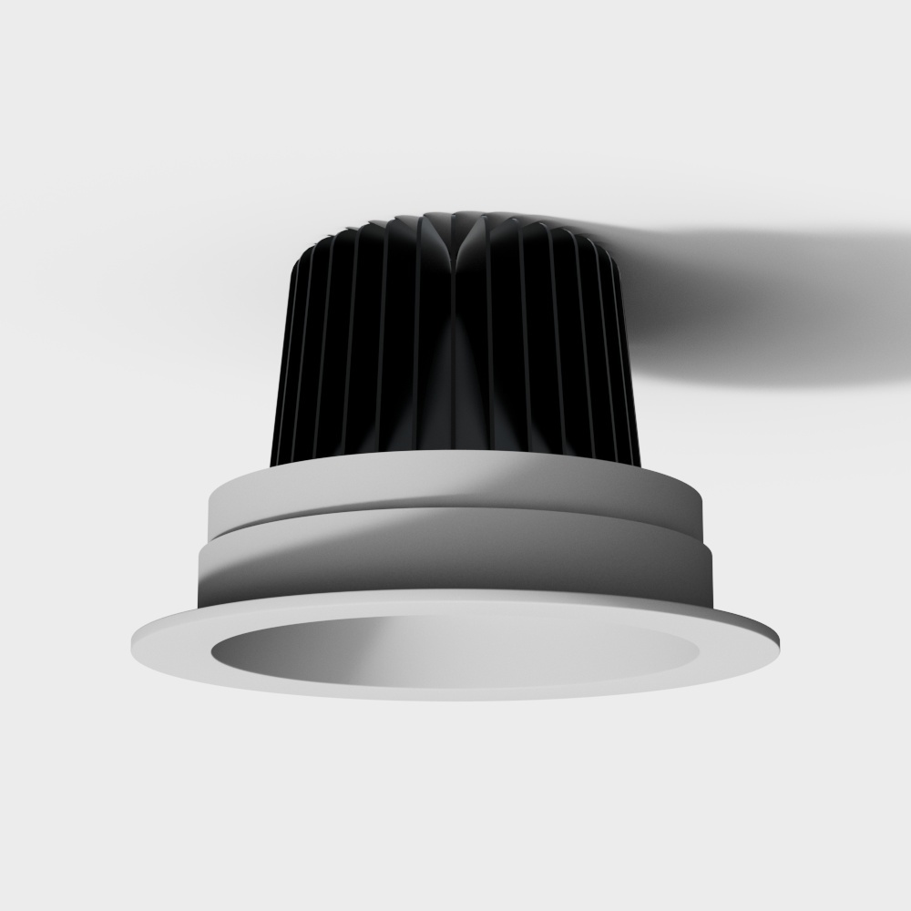 Đèn âm trần spotlight lớn với một đầu tròn hiện đại