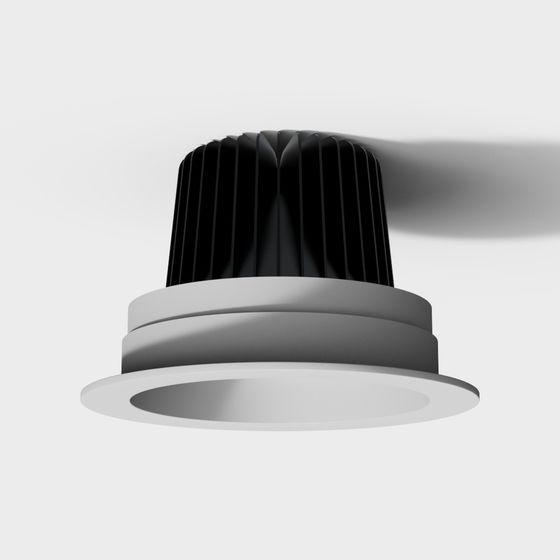 Đèn âm trần spotlight lớn với một đầu tròn hiện đại