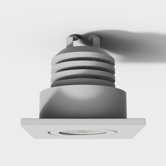 Minimalist Low-Poly Light Fixture 3D model