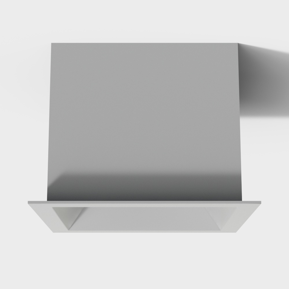 Đèn chiếu điểm vuông trắng âm tường hiện đại