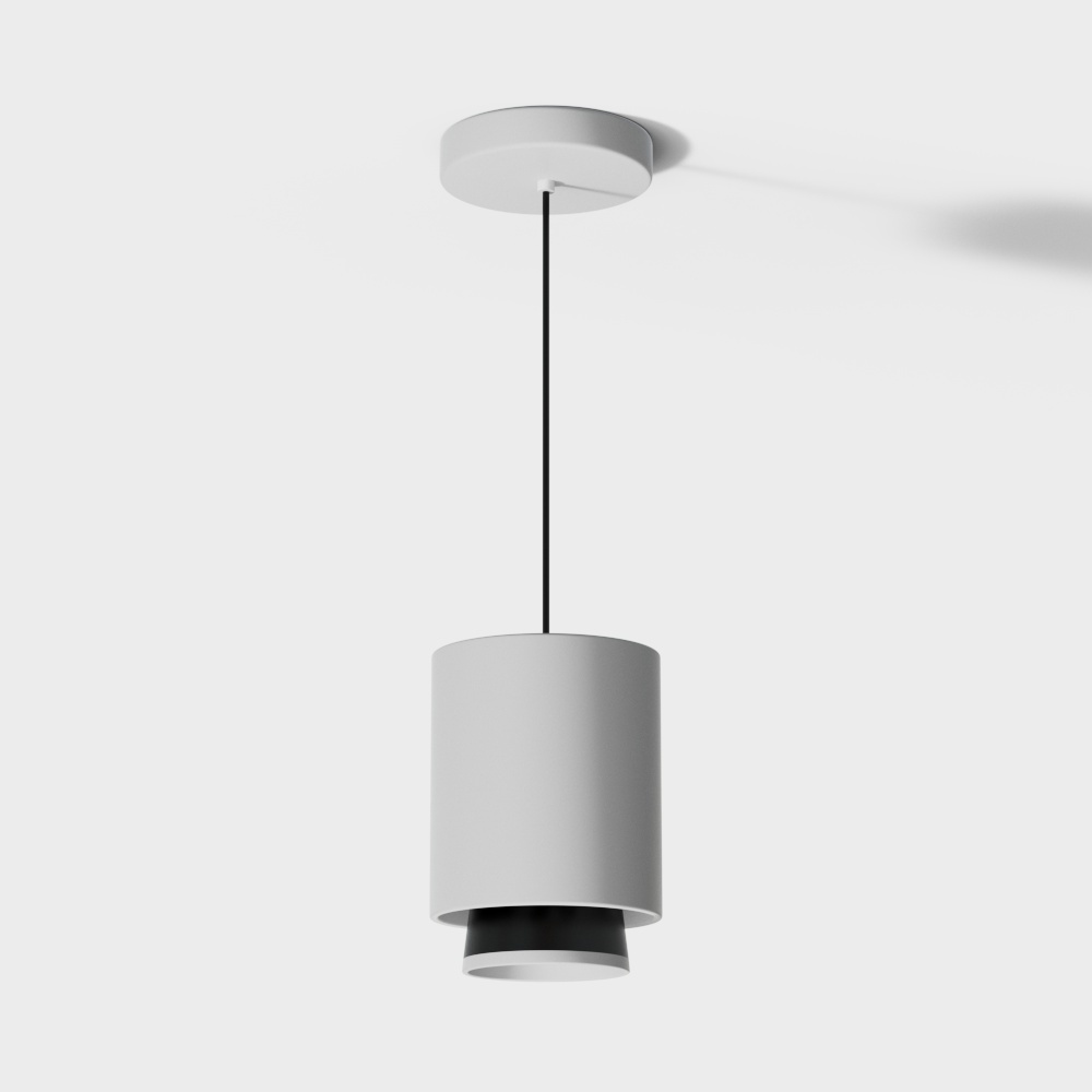 Modern white surface mounted downlight