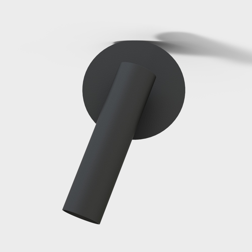 モダンサーフェスマウントスポットライトブラックシングルスポットライト