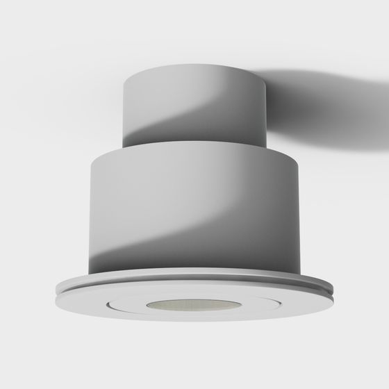 Modern Minimalist Low-Polygon Ceiling Light 3D model