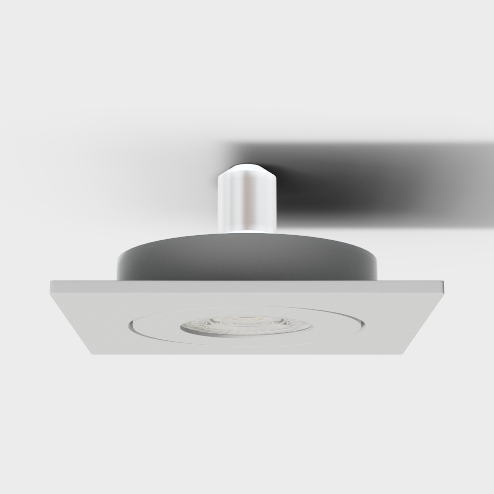 Đèn chiếu sáng hình tròn trắng đơn hiện đại