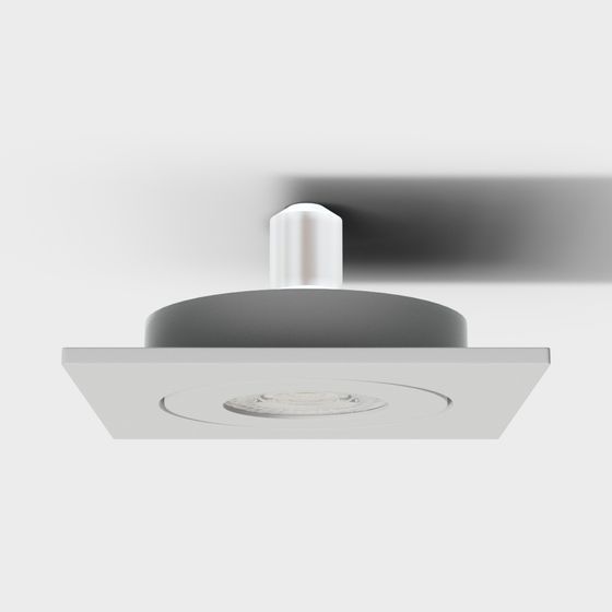 Đèn chiếu sáng hình tròn trắng đơn hiện đại