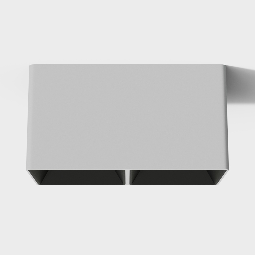 Modern style white and black color matching double surface mounted downlight