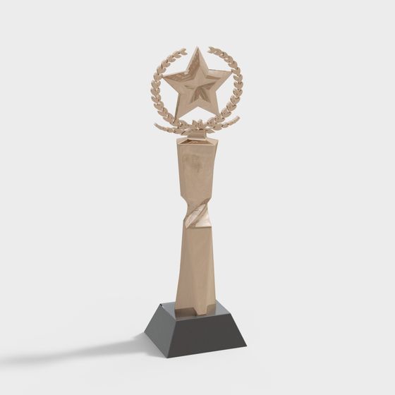 Elegant Trophy 3D model for Creative Projects
