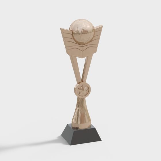 Golden Glory Trophy 3D model