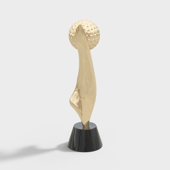Elegant Golf Trophy 3D model