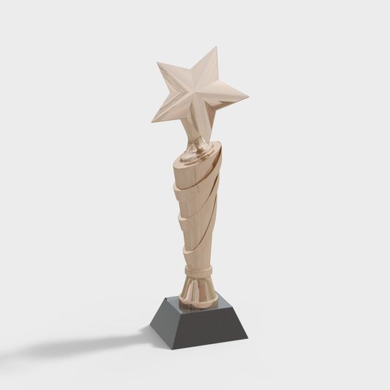 Elegant Trophy 3D model for Awards and Celebrations