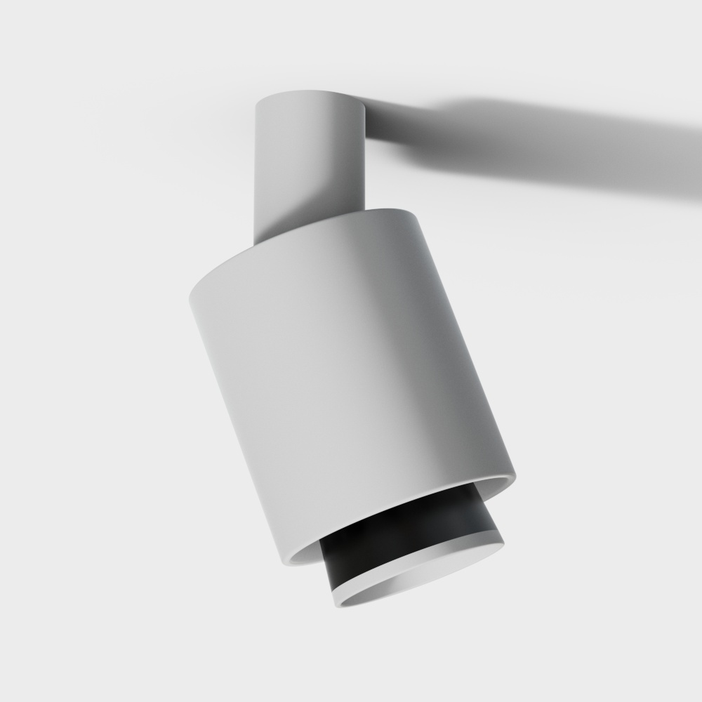 現代の大型白色面取りダウンライト