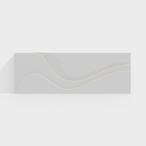 Sleek Wall Decoration 3D Model