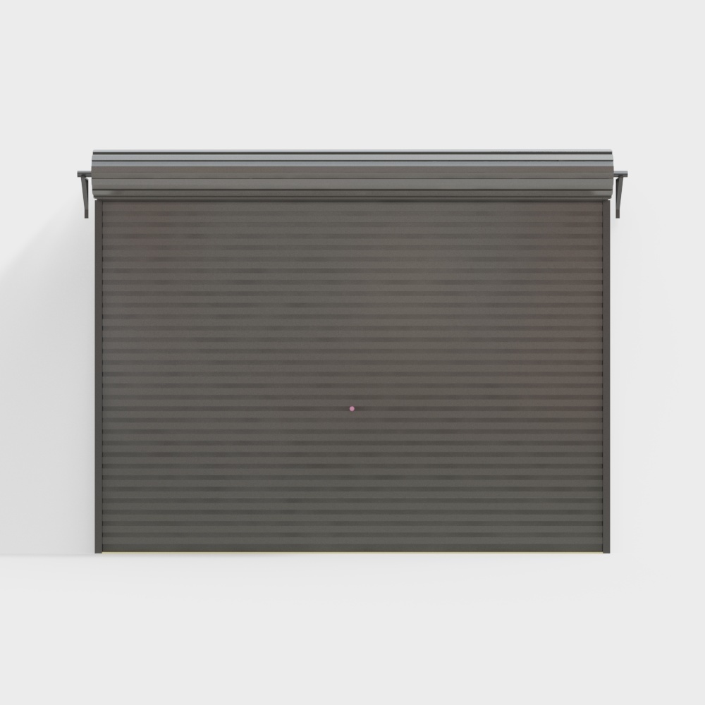 Modern brown rolling shutter door