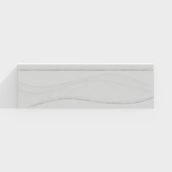 Wave Art Wall Decor 3D model