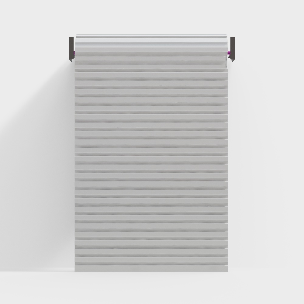 Modern small white rolling shutter door