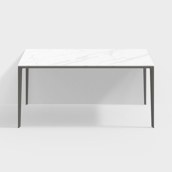 Urban Minimalist Dining Table 3D model