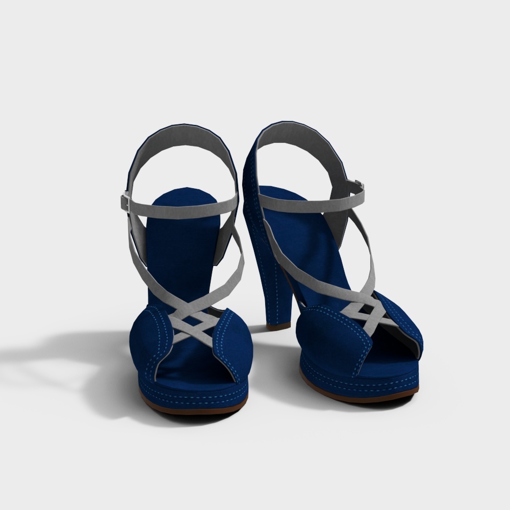 modern blue shoes