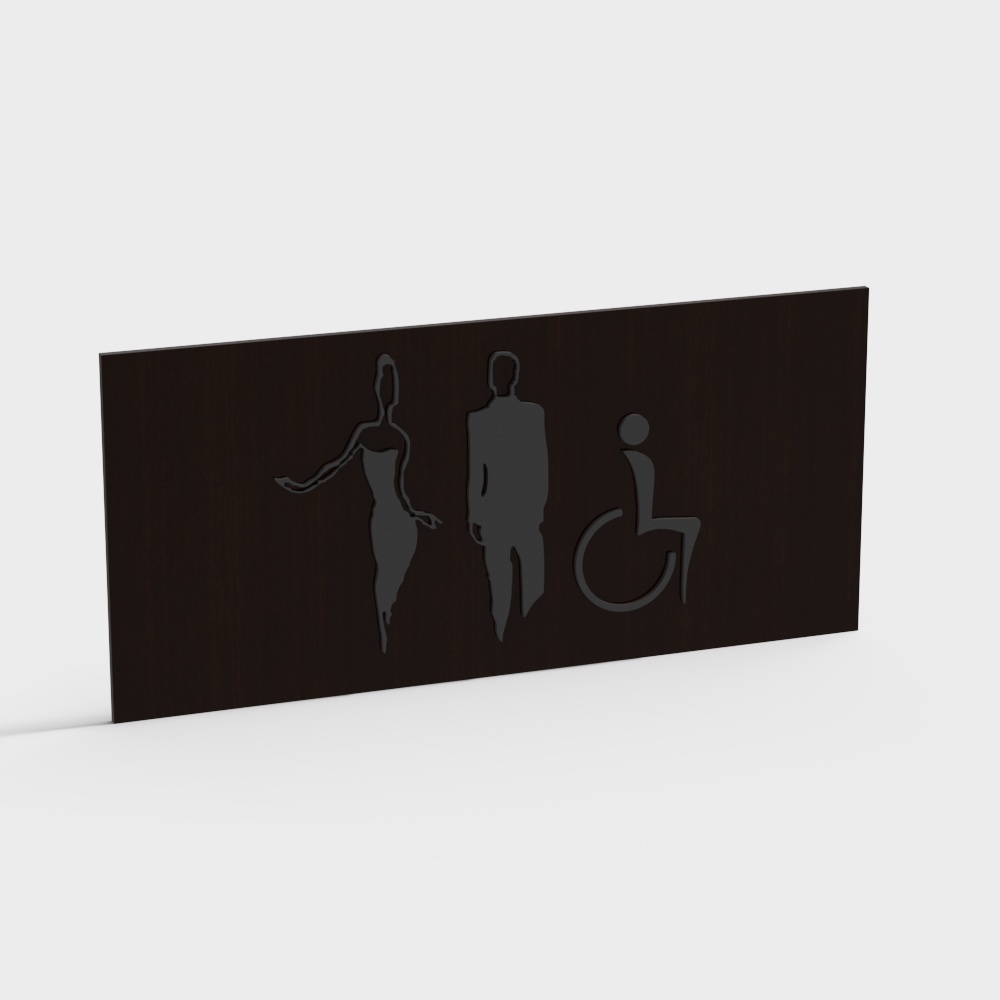 Bathroom personalized signage guide