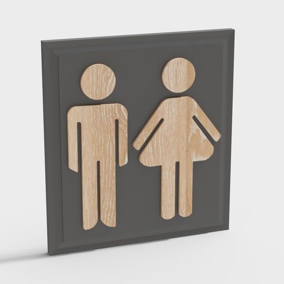 Gender Symbol 3D Model for Modern Design